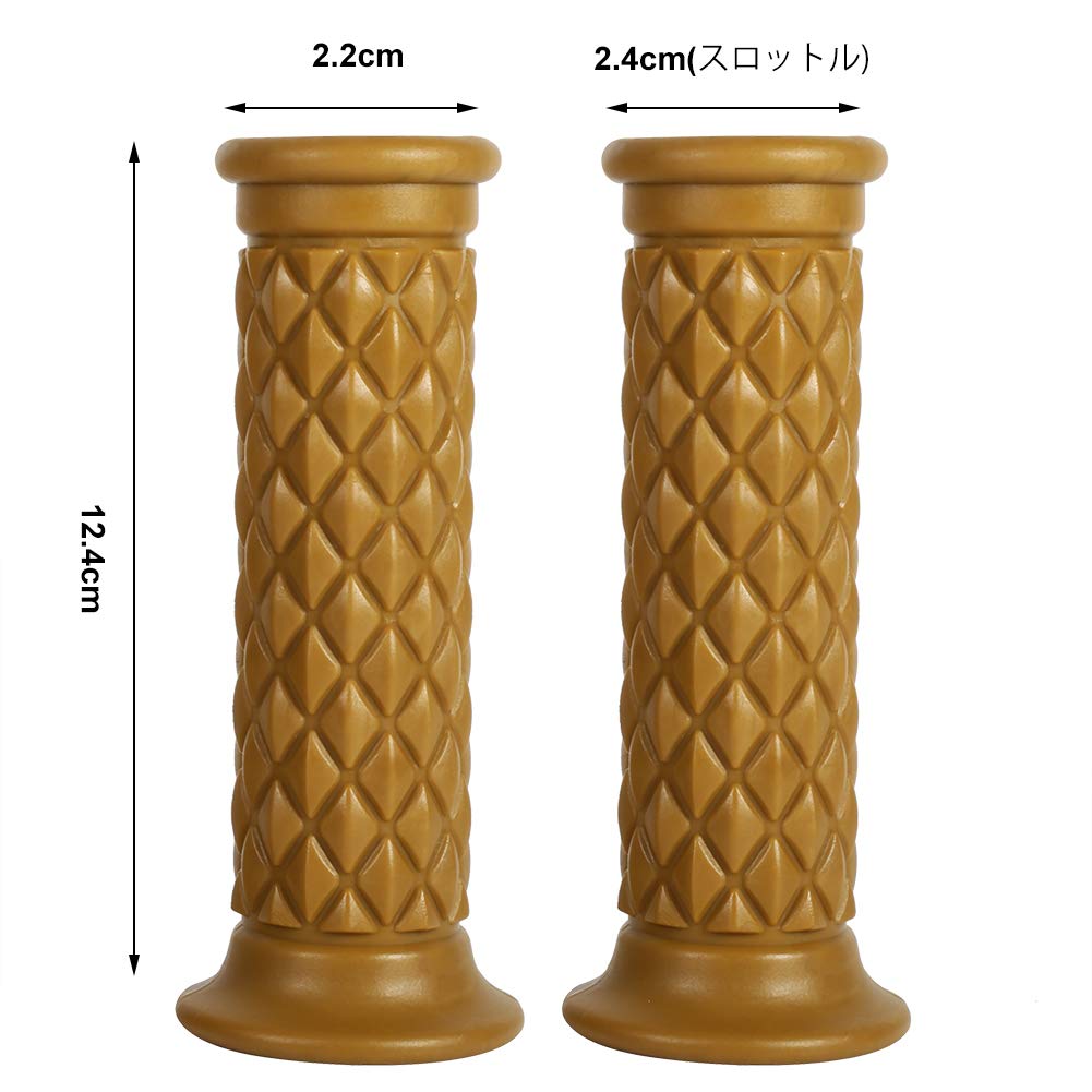 22mm Motorcycle Handbar Bike Grip Penetrating Anti-Slip Handbar Hand Grip Anti Skid Handlebar Rubber