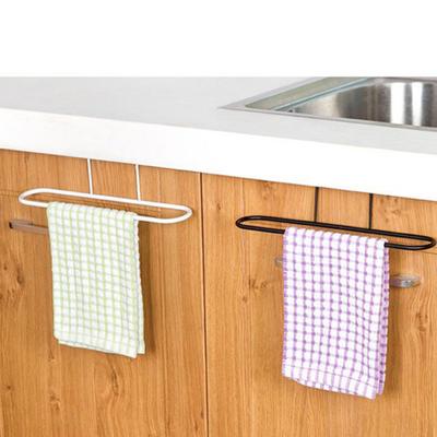 Iron Towel Rack Kitchen Cupboard Hanging Cloth Organizer Sponge Holder Hanger Sale Goods