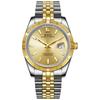 Men's Automatic Mechanical Watch Waterproof Analog Business Watch Date Gold Silver Stylish Simple Night Light