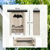 Set of 3 Fir Wood Bat Boxes, 18x6x22.5 Cm, Wood Color