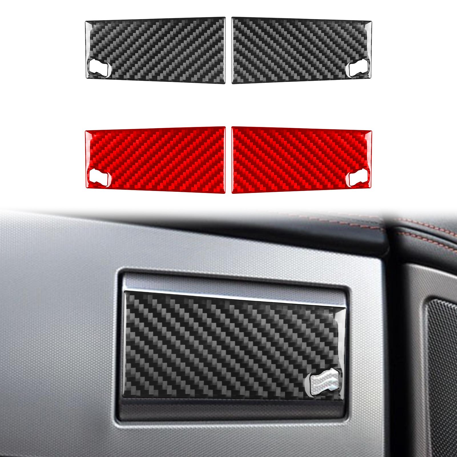 

Боковые панели приборной панели из углеродного волокна, накладка на вентиляционное отверстие, декоративная накладка, модифицированная наклейка, аксессуары для интерьера автомобиля для Jaguar XF 2008—2015 Black Carbon