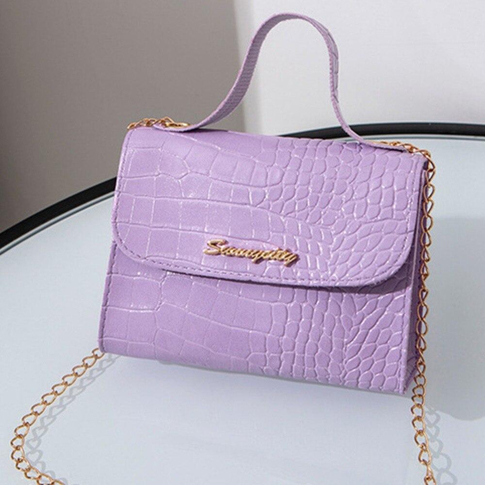 Casual Trend Women Messenger Bag Fashion Pattern Female Shoulder Bag Handbag With Chain Strap Ladies Crossbody Bags