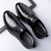 New Designer Groom Wedding Business Suit Dress Shoes for Men Spring Autumn Black Fashion Casual Lace-up Cow Leather Shoes Man