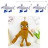 Shark Plush Toy With Pp Cotton Filling Short Plush Animal Stuffed Doll For Kids