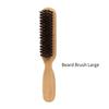Soft Bristle Slick Back Hair Styling Brush Gently Detangles Smooths Frizz and Flyaways for Polished Laying Down Edges with Glossy Shine