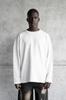 Męska Bluza Longsleeve Oversize z Efektem Chmury 87 - Ecru