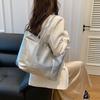 Large Capacity Bag Women's Bag New Silver Single Shoulder Hand-held Commuting Tote Bag