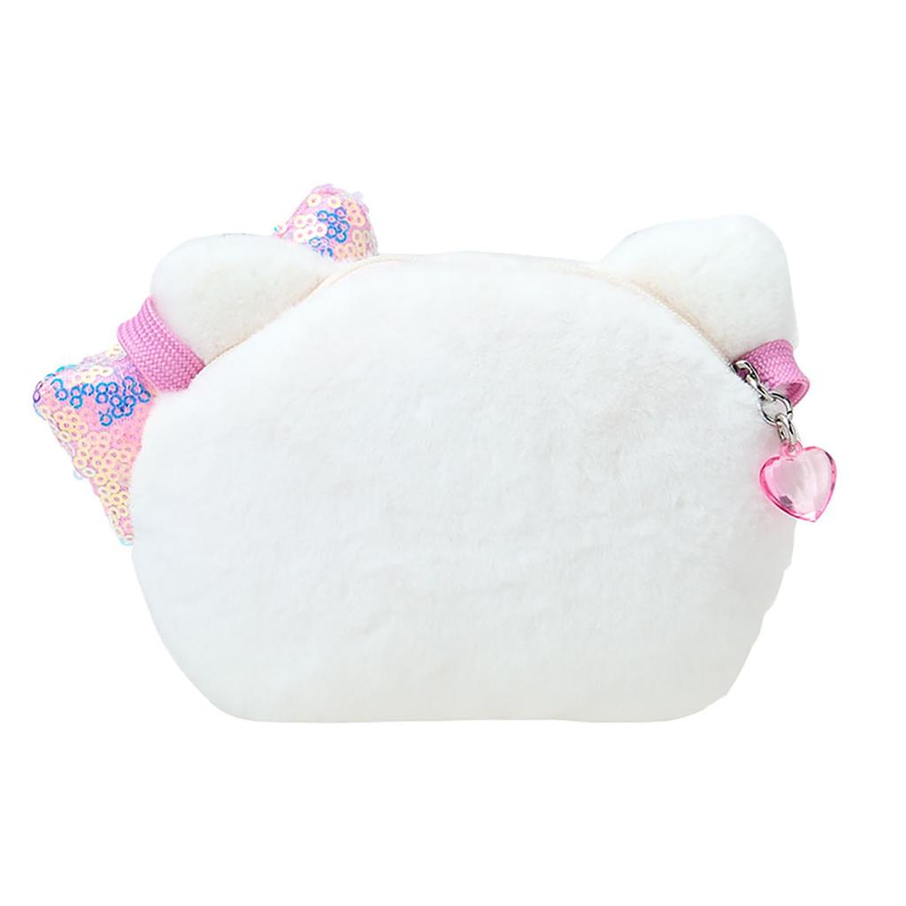 Sanrio Hello Kitty Münz- und PVC-Halskette Alter 3 und 637661 Gesichtsförmiges Etui, Baumwolle, Polyester, Geldbörse, Hoch,