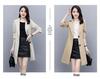 Women's Mid-Length British Style Trench Coat - Elegant Korean Loose Fit Overcoat for Spring and Autumn 2022.