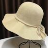Women'S Lightweight Foldable Wide Brim Straw Sun Hat - Breathable Uv Protection Beach Travel Outdoor Summer Essential