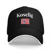 Koselig Norway Flag Pool Party Baseball Caps For Womens Unisex Male Beach Sunscreen Hats Snapback Cap