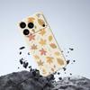 For iPhone 17 Pro Case Leaves Pattern Printing Straight Edge TPU Phone Back Cover