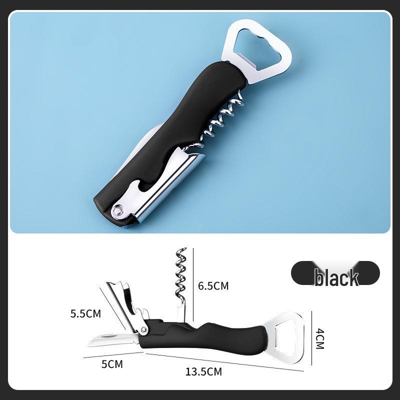

Многофункциональная открывалка для бутылок 4-в-1 с маленьким ножом для пива, вина и многого другого