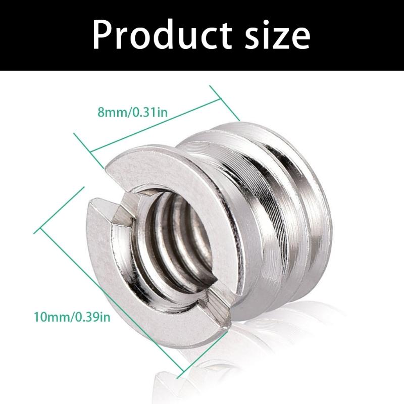Heavy Duty Metal Thread Converters Screw for Photography Equipment Tripods Quick Release Design Compact Camera Accessory