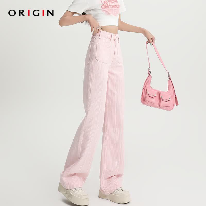 ORIGIN Women s High-Waist Wide-Leg Denim Jeans M