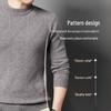 Hengyuanxiang Men's Thickened Round Neck Pullover Sweater