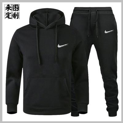 Men's Suit European and American Men's Suit Sports Sweater Fleece Sweater Men's Hoodie
