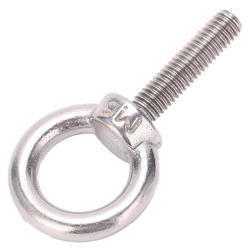 10Pcs Eye Bolt 304 Stainless Steel Lifting Round Ring Screw Fastener Hardware M6x25
