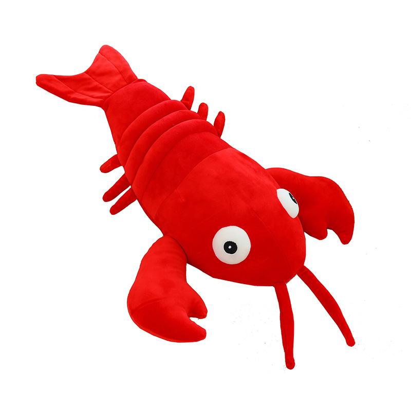 New Simulation Crayfish Doll Plush Toy Cute Prawn Doll Girl Throw Pillow Children's Rag Doll