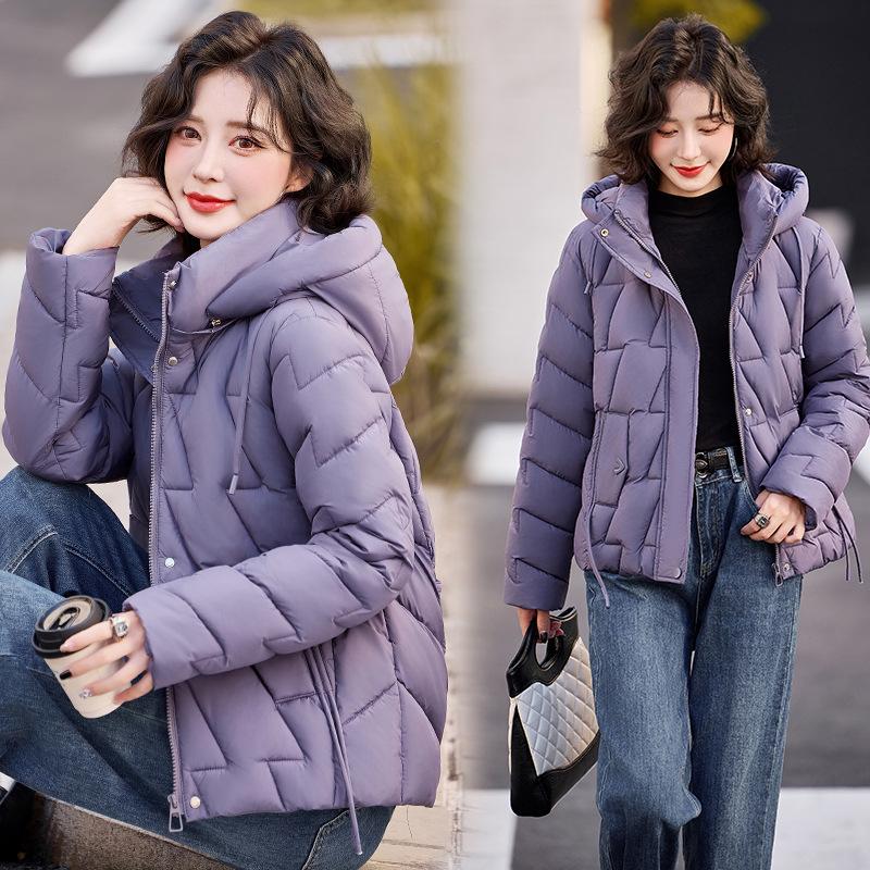 Down cotton jacket women's winter new Korean version loose padded jacket thickened fashion short cotton jacket