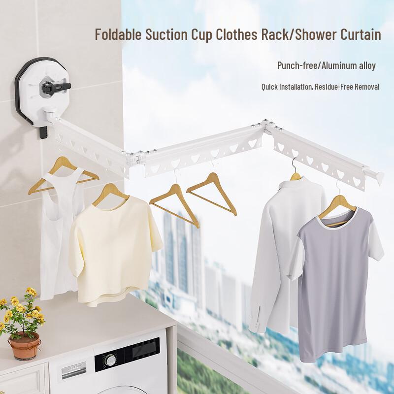 MYMOODHOUSE Punch-Free Folding Shower Partition