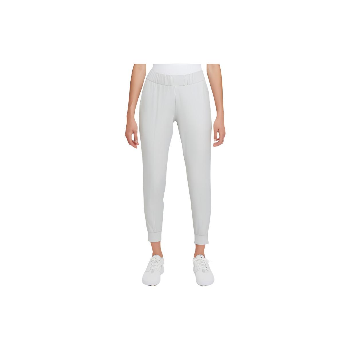 Nike Solid Logo Cuffed Knit Joggers Women bottoms Silver DA3152-025 L