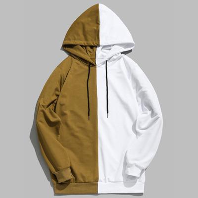 Långärmad Pullover med Dragsko Huvtröja Unisex Höst Vinter Färgmatchande Huvtröja