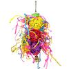 3 Peças Animal de Estimação Pássaro Papagaio Sino Bola de Rattan Pendurado Escalada Gaiola Mordida Mastigação Molar Brinquedo