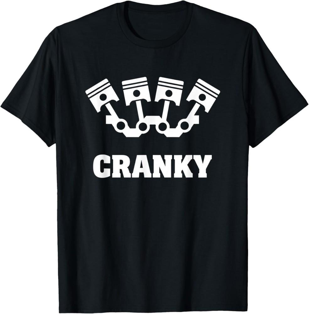 Car Crankshaft Engine Cranky Car Engine Crankshaft Design T-Shirt Unisex T-Shirt S