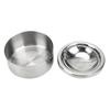 Stainless Steel Lidded Ashtray Smoking Accessories Round Stainless Steel Cigarette Ash Storage Case