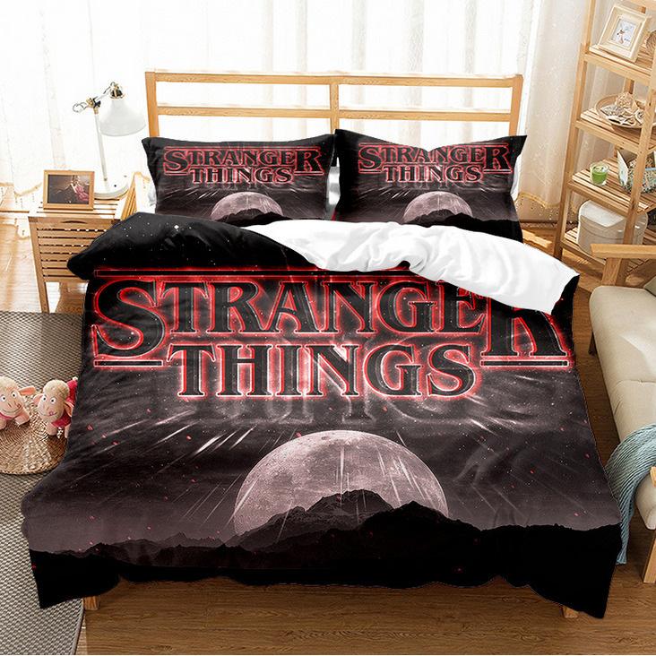 Cute Printed Quilt Cover Pillowcase Three-Piece Set Can Be Made Into Four-Piece 3D Digital Printing