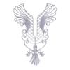 Diy Performance Clothing Decorative Iron-on Patch Sticker Embroidery Gold Silver Thread Yarn Costume Dress Geometric Applique
