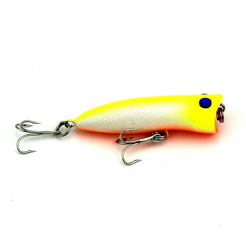 1pc Hengjia Mini Topwater Popper Fishing Bait Plastic Bionic Wobbler Fishing Tackle for Trout