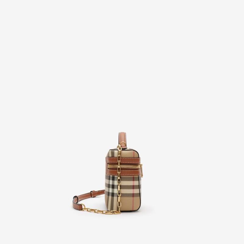 Burberry Mini Check Cosmetics Box Handbag