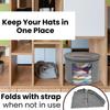 Hat Storage Bag for Travel Large Capacity Round Foldable Felt Dust-Proof Organizers Multifunctional Clothes Sundries Storage Box