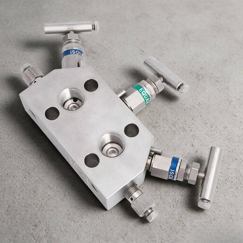 Three-Valve Sender Hand-Operated Coplanar-Flange for Industrial