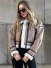 INS Autumn/Winter Women's Double-Sided Short Turn-Down Collar Long Sleeve Jacket Coat