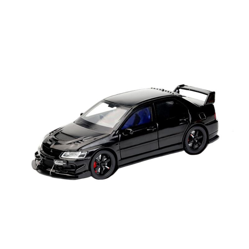1/32 Mitsubishis Lancer Evolution Alloy Sports Car Model Diecasts Metal Racing Vehicles Car Model Sound and Light Kids Toys Gift