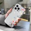 Colorful Flower Branch Transparent Phone Case for iPhone 11 12 13 14 15 16 17 Pro Max Air 16E X XS 7 8 Plus TPU Protective Cover