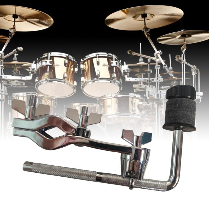 Drum Extension Clamp Drum Support Drum Holder Stand Drum Clamp Extension Clip Cymbal Drum Arm Stand Holder with Felt Pad