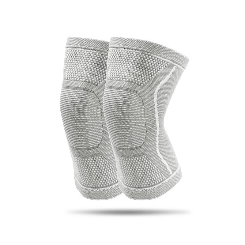 

1Pair Sports Knee Pads Breathable Stablized Patellar Knee Warmer Shock Reducing Elastic Anti-slip Fitness Gym Knee Protection M