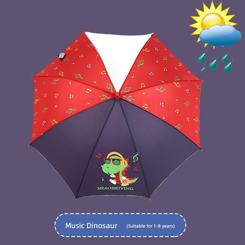 Children's Umbrella Boys All-Weather Umbrella Primary School Students Girl Princess Kindergarten Safety Semi-automatic Long Handle Lightweight Small