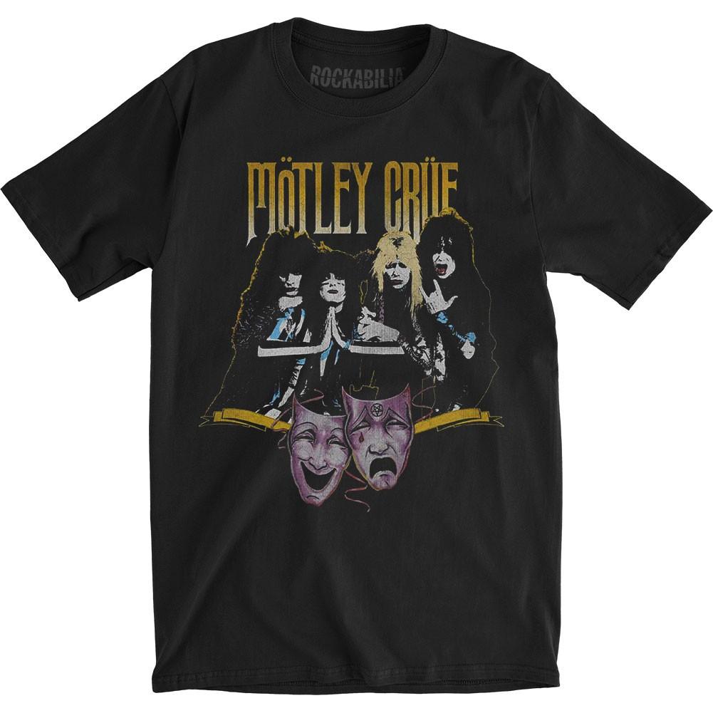 Men's Motley Crue Theatre Vintage Slim Fit T-shirt X-Large Black Unisex T-Shirt