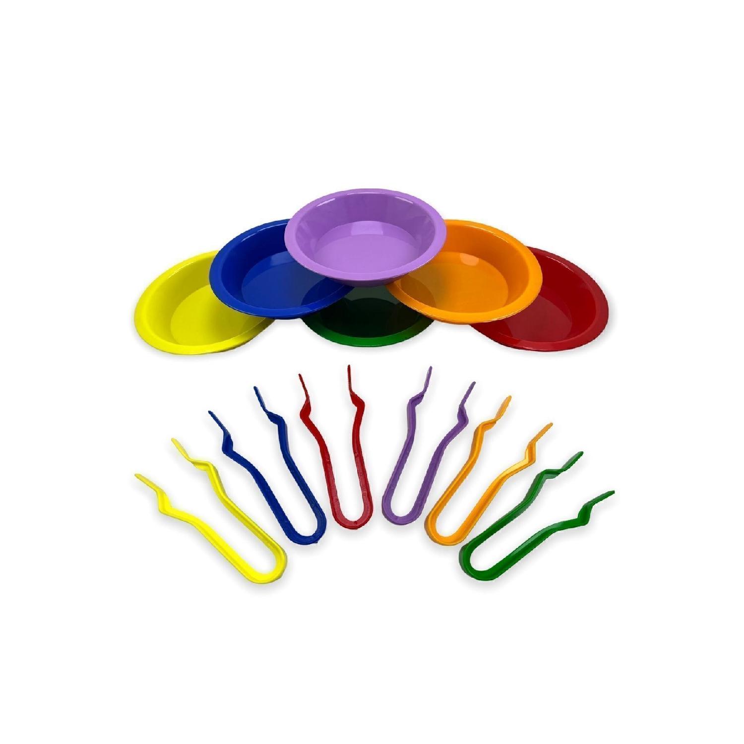 

Transfer Set - Bowl And Tweezers Montessori Set (6 Bowls - 6 Tweezers)