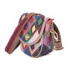 Vintage Genuine Leather Women's Small Bag Color Design Cowhide Ethnic Style Crossbody Bag Saddle Bag Women's Shoulder Bag