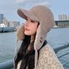 Winter Knitted Earflap Hat For Women With Windproof And Warmth Features For Outdoor Activities