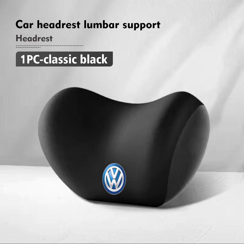 For Volkswagen VW Car Headrest Lumbar Support Neckpillow Waist Elastic Cushion Passat Golf 4 5 6 Tiguan Polo Scirocco Jetta CC zg6
