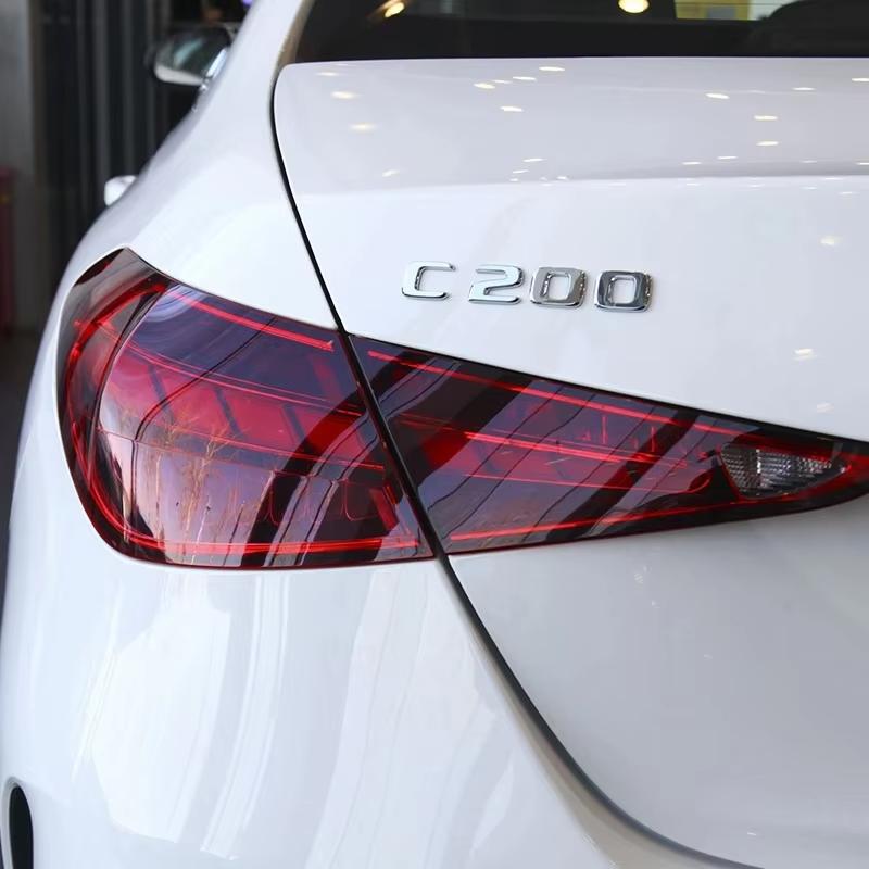 3D ABS Car Rear Tail Trunk Letters Emblem Badge Sticker For Mercedes Benz C Class 4Matic W204 W205 C180 C220d C63 C200 C260 C300 RX7