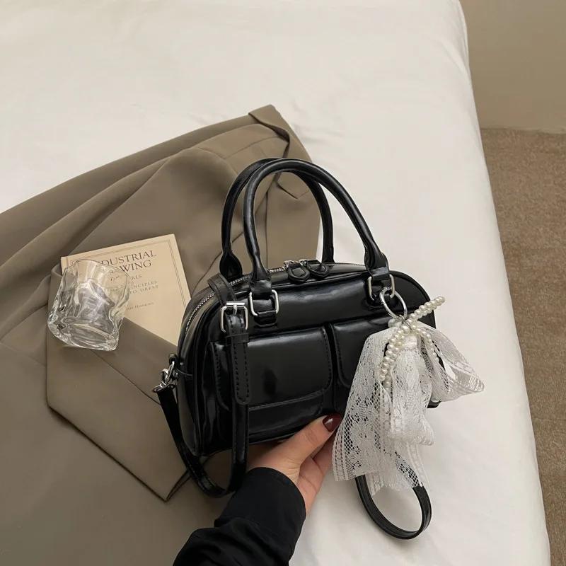 Ladies Crossbody Bag Fashion Everything Popular Casual Sweet Lace Ballet Style Design Sense of Spring and Summer New Shoulder Ba