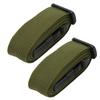 2Pcs Adjustable Straps 150x2.5cm Travel Luggage Fixing Strapping Belts with BucklesGreen